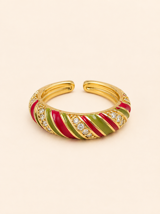 Twist Bloom Green Cuff