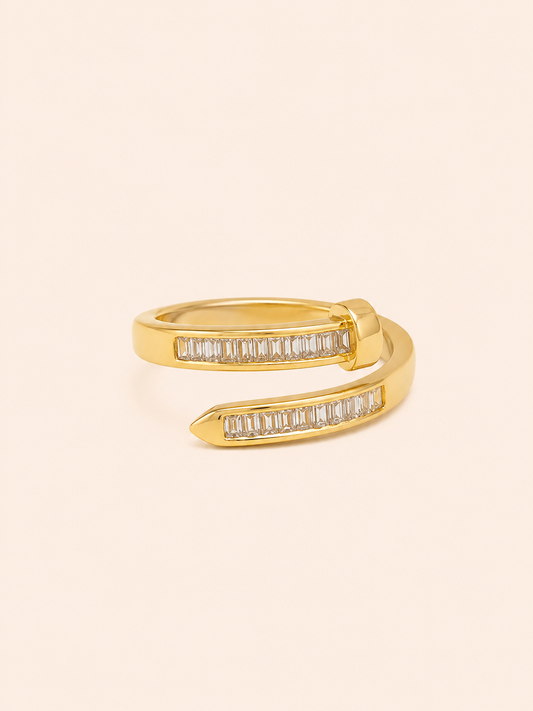 Golden Edge Ring