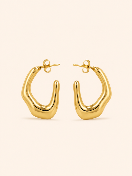 Sculptura Gold Hoops