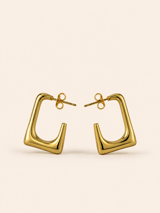 Contour Square Hoops