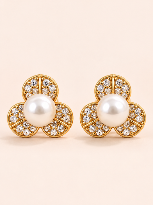 Pearl Bloom Studs