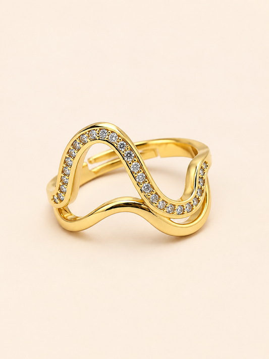Crystal Curve Ring