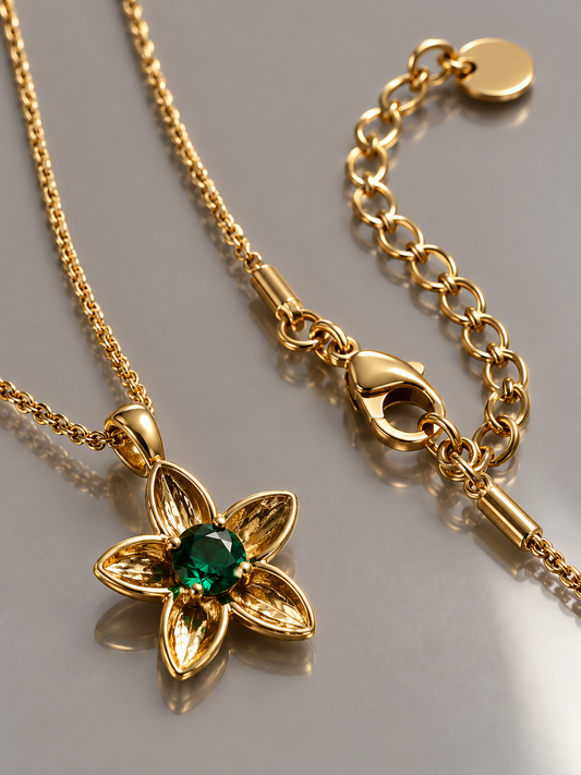 Jade Flora Pendant