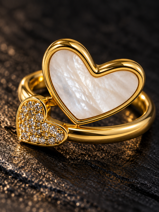 Tini-Tiny Heartstone Ring