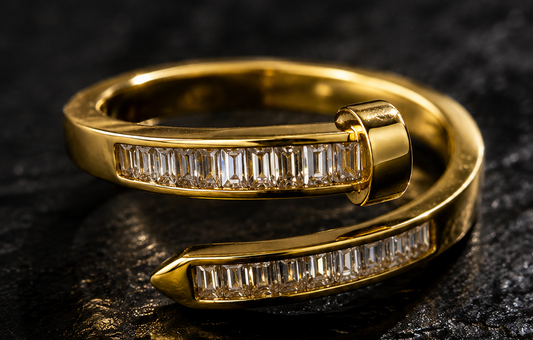 Golden Edge Ring