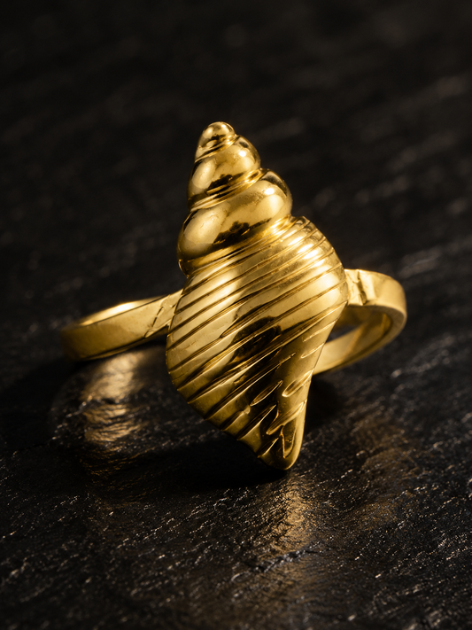Golden Shell Ring
