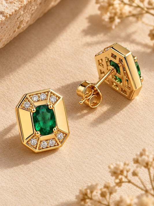 Emerald Royale Studs
