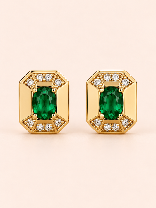 Emerald Royale Studs
