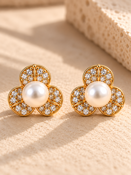 Pearl Bloom Studs